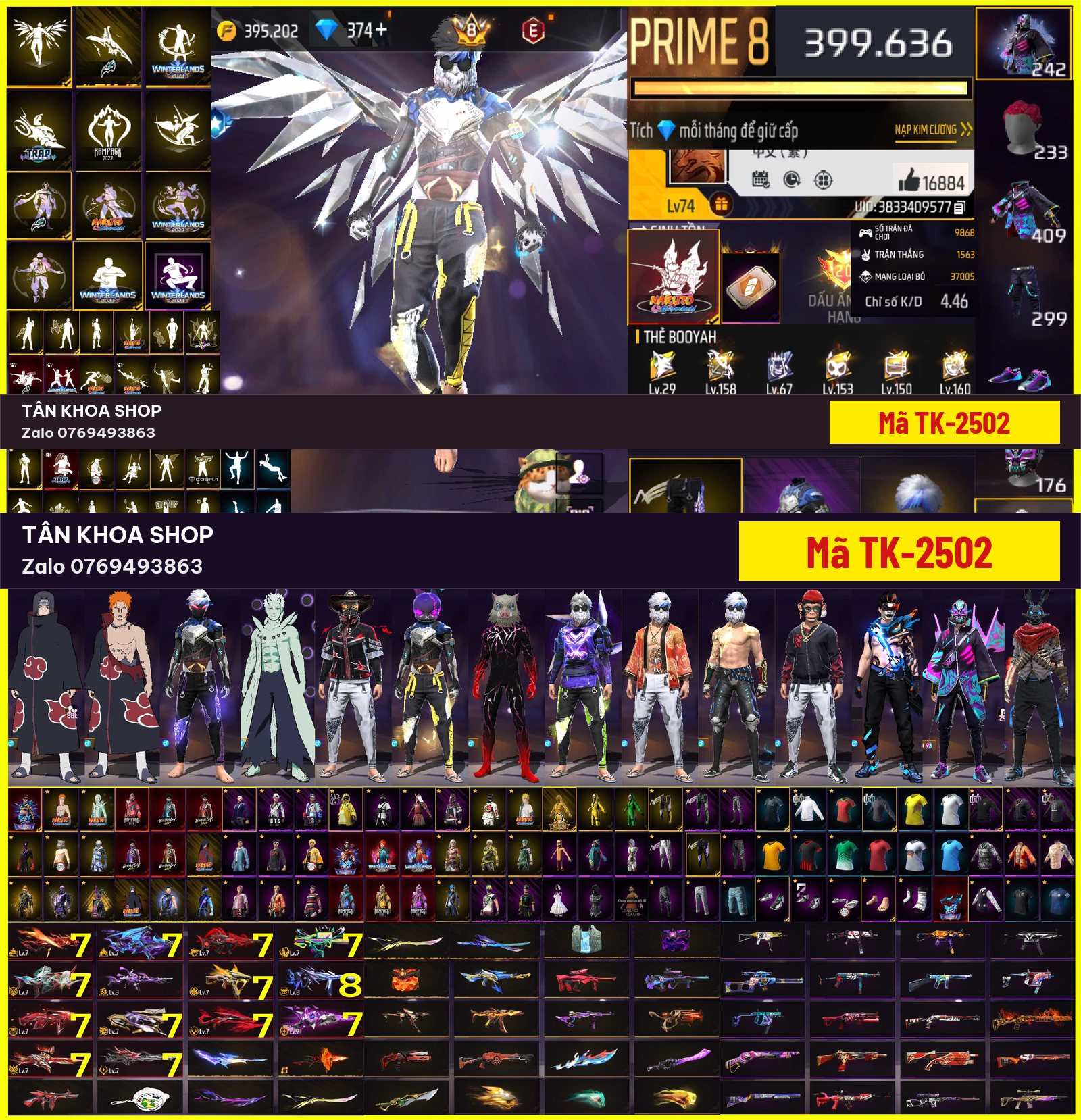 NẠP 400K KC, VỆ BINH, SÓ.I CÔNG NGHỆ, FULL CHÁP 2 NARUTO